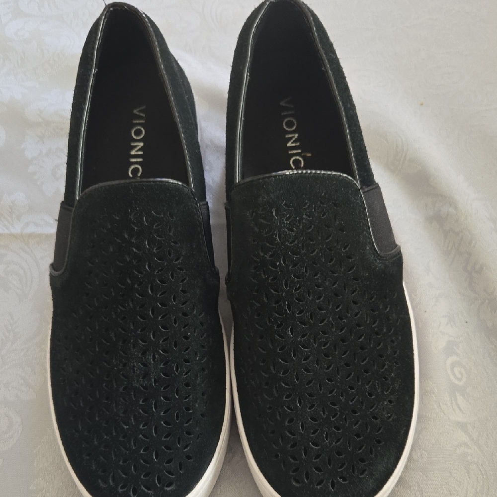 Vionic Black Slip-On Sneakers